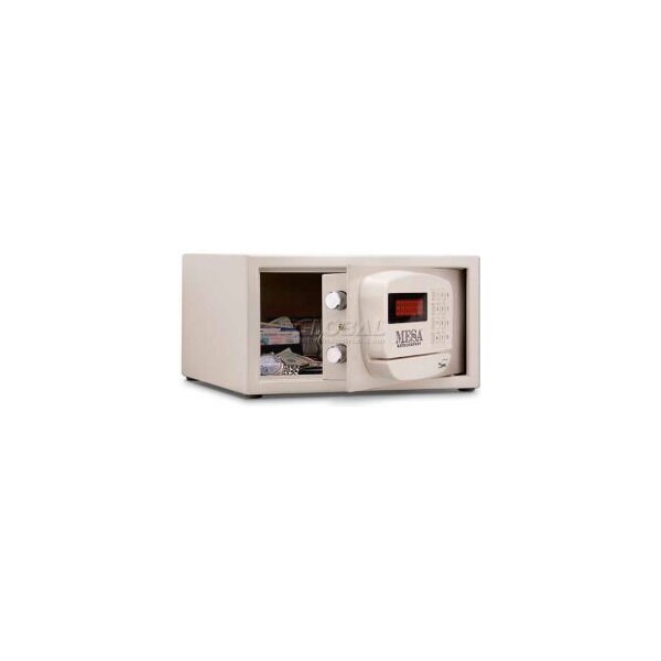 Mesa Safe Hotel & Residential Electronic Security MH101E Keyed Differently, 15"W x 10"D x 7"H, White